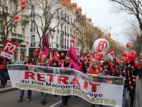 Entre 7000 et 8000 selon les syndicats à manifester à Chalon-sur-Saône contre la réforme des retraites 