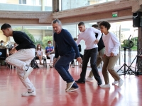 Samedi dernier à l'Espace des Arts, Scène nationale Chalon-sur-Saône, Olivier Lefrançois a fait danser le public