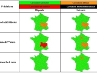 Prévisions de circulation - Un week-end chargé sur les routes