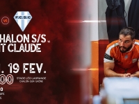 Dimanche 20 février, 16ème journée de Fédérale 2 : Chalon RTC – Saint claude Dole, venez encourager les rugbymans chalonnais 