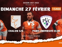 Fédérale 2 - poule 2 : RTC (Rugby Tango Chalonnais) – Paris Université Club , venez encourager  les rugbymans chalonnais    