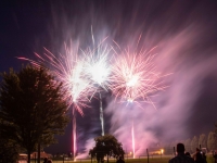 Pour la première fois, le feu d’artifice de Châtenoy-le-Royal a été tiré à proximité du gymnase Alain Colas.