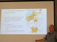 Fontaines - Conférence sur la croix de Bourgogne organisée par le Groupe de Recherches et d'Etudes Fontenoises  