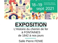 Journées européennes du patrimoine les 18 et 19 septembre, « une petite histoire du train à Fontaines ».