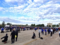 La 45ème édition du National Open triplette séniors de pétanque de Chalon-sur-Saône a commencé