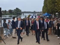 Succès sur les quais des Messageries pour l’Inauguration de l'exposition de la libération de Chalon et de la nouvelle pile du Pont Saint Laurent 