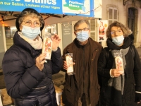 Illuminations du 8 décembre : Les Papillons Blancs Bourgogne du Sud étaient présents Place de Beaune et Rue de la Citadelle