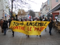 120 personnes à la manifestation anti-pass sanitaire à Chalon-sur-Saône