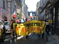 Pas loin d'une centaine de manifestants anti-passes ce samedi 26 février à Chalon-sur-Saône