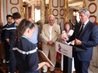 Retour sur la réception donnée en l'honneur des jeunes sapeurs-pompiers de Chalon-sur-Saône décorés du 1er prix de l'Ordre national du mérite