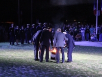 80ème anniversaire de la Libération de Chalon-sur-Saône : Illumination au Monument aux morts