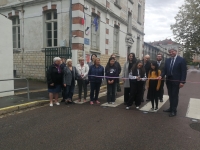 Inauguration de la mise en sécurité lumineuse du passage piéton devant l'école de la Citadelle