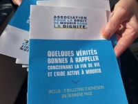 Chalon : Mobilisation de l’Association pour le Droit de Mourir dans la Dignité