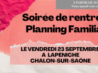 Soirée de rentrée du Planning Familial 71