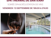 Ce vendredi, soirée Spa Thermal & Dégustation de vins à la station thermale ValVital de Santenay