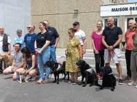 Journée rencontre organisée par l'association des chiens guides d'aveugle