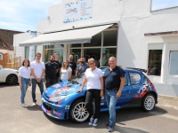 JDNE, la nouvelle enseigne implantée à Champforgeuil, sponsor de l’équipage "Bischoff Team" engagé au "Rallye Bourgogne Côte Chalonnaise".
