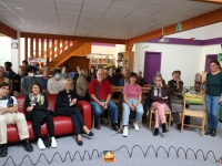 La bibliothèque de Châtenoy le royal devient théâtre le temps d’une soirée pour le spectacle "Illusions perdues" de Balzac.