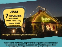 Le CCAS de Châtenoy le Royal organise une sortie au cirque Rasposo jeudi 7 novembre en soirée à Moroges.