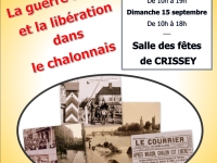 Les Amis de Crissiacum organisent leurs journées du patrimoine les 14 et 15 septembre à la salle de fêtes de Crissey.