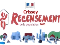 Crissey ; Recensement de la population à partir du 16 janvier.