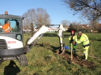 La première plantation d’arbres du "Verger de Sauvegarde" de Crissey a été lancée. 