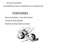 Les claq'motos organisent un concours de pétanque le samedi 26 Août à 15h00 Parc Sainte Suzanne à Fontaines