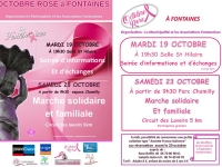 Fontaines va marcher samedi 23 octobre en soutien à l’action Octobre Rose.