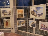 Les aquarelles de Gérard Pourrez passionné de montages et de mer actuellement exposées à la mairie de Saint Rémy.