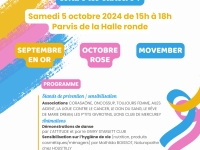 Octobre Rose : rendez vous ce samedi 5 octobre sur la parvis de la Halle Ronde