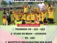 Samedi 22 juin - Tournoi Bernard Morey au stade de Bram à Louhans