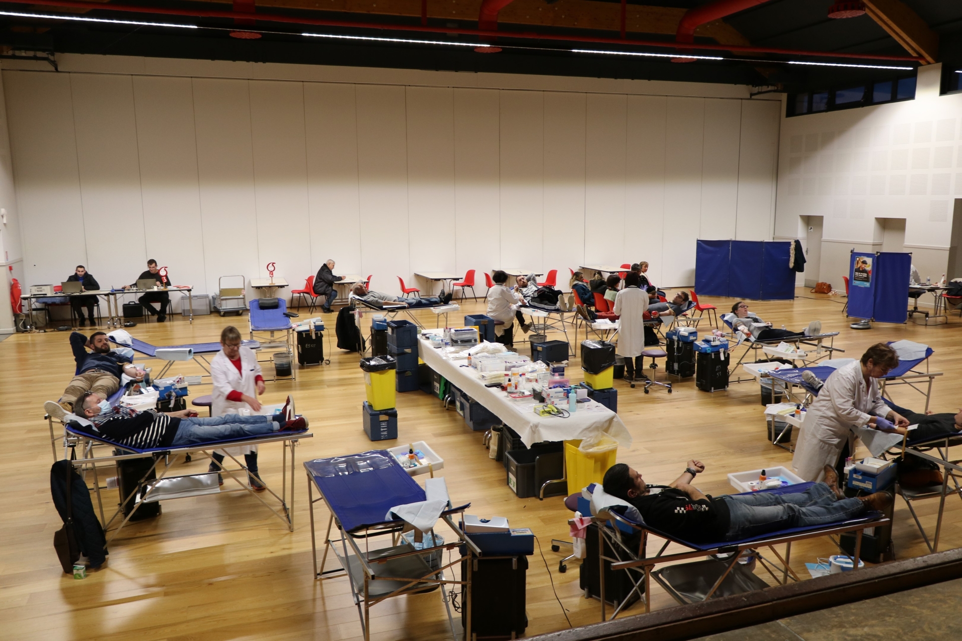 A beautiful blood drive in St Rémy this December 27, 2022 with 85 donors presented.