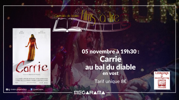 CINEMA CHALON - Carrie au bal du diable en VOST au tarif unique le 5 novembre 