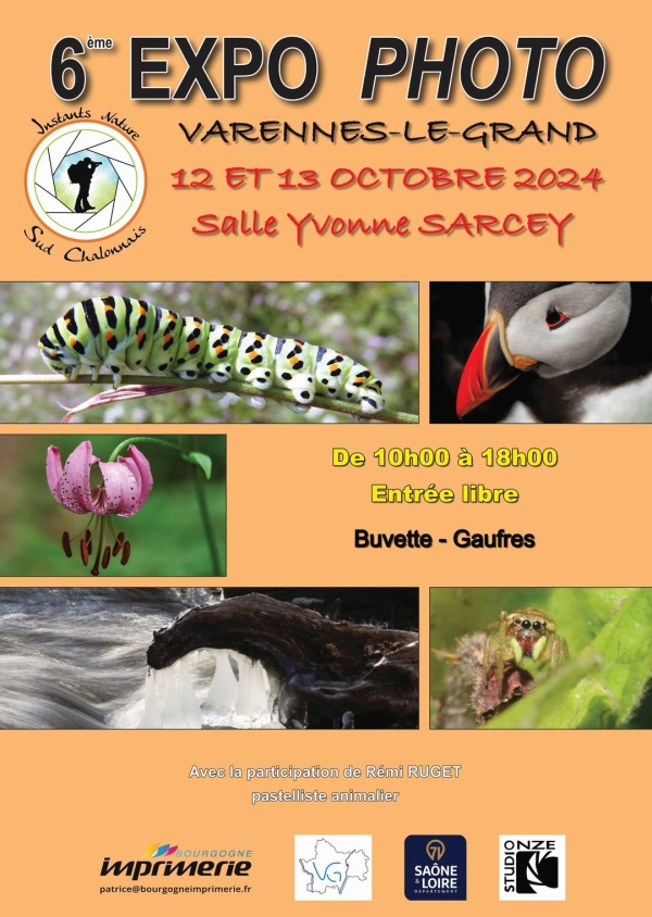 La 6e Expo-photo d'Instants Nature Sud Chalonnais les 12 et 13 octobre 