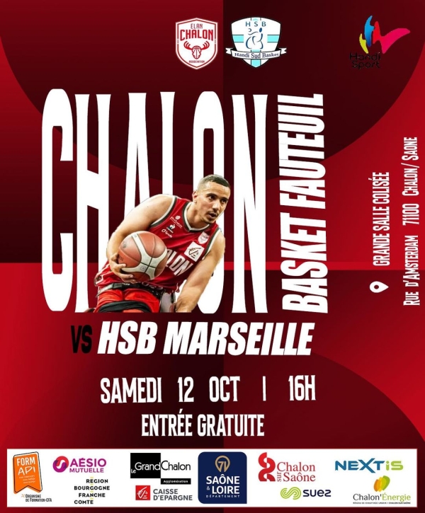 ELAN CHALON - Basket fauteuil - Chalon reçoit Marseille ce samedi au Colisée 