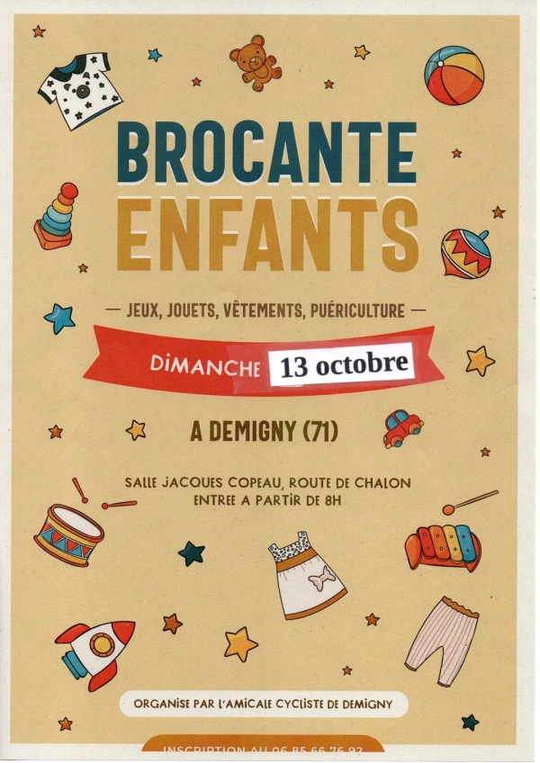 Une brocante spéciale enfants à Demigny 