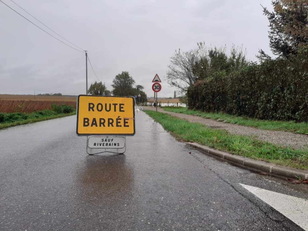 INTEMPERIES - De nombreuses routes inondées en Saône et Loire ce mardi matin 