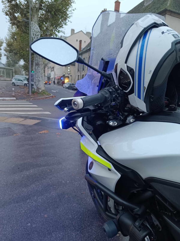 Des gyrophares dans les rues de Chalon matin et soir 