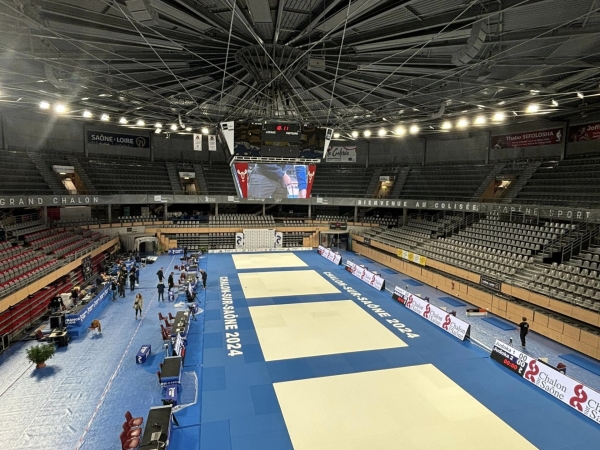 Le Colisée reconfiguré en version championnat de France de judo 