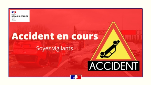 A6 - sortie chalon centre - Pas de rétablissement avant 17h