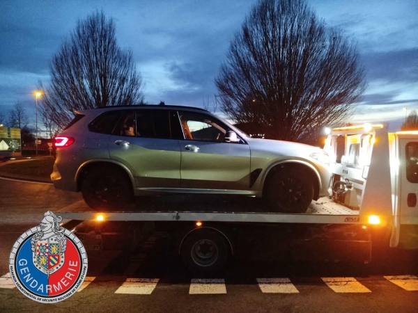 163 km/h pour le ressortissant allemand au volant de sa BMW