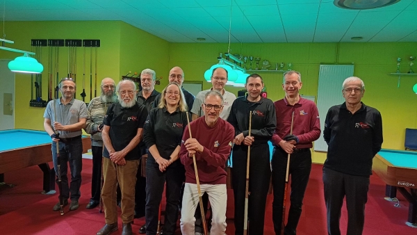 BILLARD CLUB CHALONNAIS -Eric SOLER et François SERNA champions de Saône et Loire au Cadre