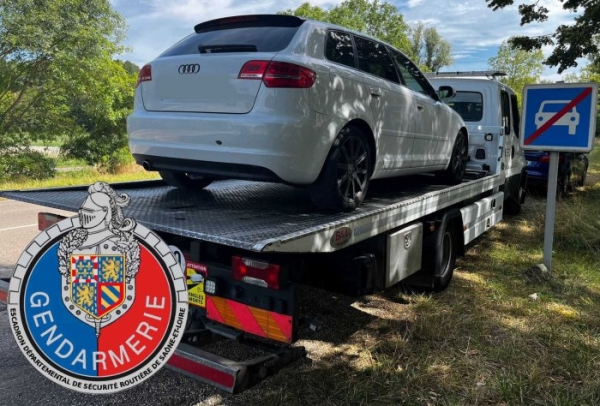 Titulaire d'un permis probatoire, avec son Audi, il affichait plus de 180 km/h entre Cluny et Mâcon 