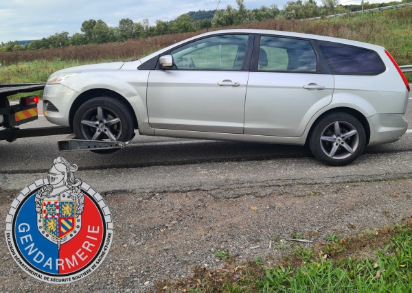 175 km/h et un permis probatoire... il termine à pieds du côté de Cluny 