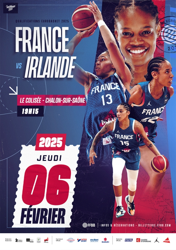 Le Grand Chalon est fier d’accueillir le match de qualification de l’EuroBasket Women’s 2025 !