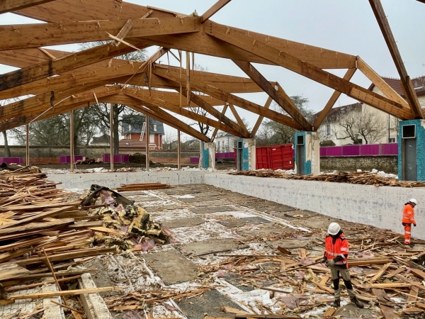 Au coeur des travaux titanesques du stade nautique de Beaune 