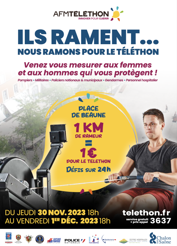 TELETHON - Ca va ramer Place de Beaune du 30 novembre au 1er décembre 