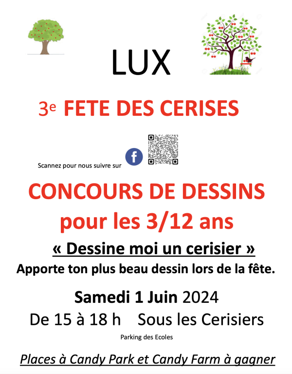 Un concours de dessins organisé pour la 3e fête des Cerises à Lux 