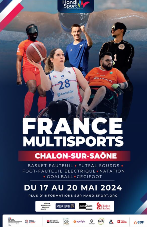 Le Grand Chalon et la ville de Chalon-sur-Saône accueillent les Championnats de France Multisport 2024 et Coupes de France : 4 jours de compétitions du 17 au 20 mai 2024