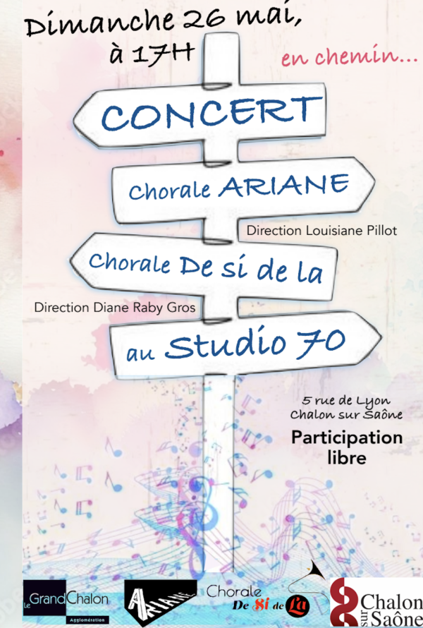 Les chorales Ariane et De Si de la en représentation au Studio 70 
